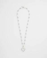 Chico's | Heart Twice As Nice Pendant Necklace/ Silver