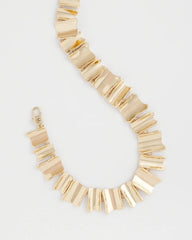Chico's | Gold Wave Collar Necklace/ Gold