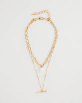 Chico's | Toggle Bar Pearl Pendant Necklace/ Pearl