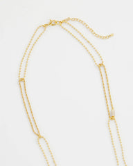 Chico's | Long Gold Ball Chain Single Strand/ Gold