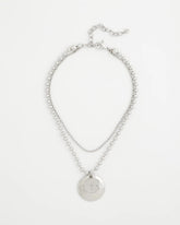 Chico's | Short Silver Ball Chain Pendant/ Silver