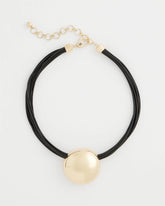 Chico's | Gold Pendant Cord Necklace/ Gold