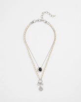Chico's | Short Double Strand Pendant/ Neutral