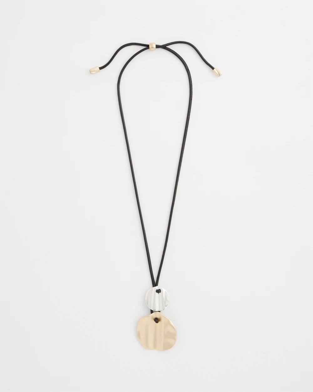 Chico's | Crinkle Mixed Metal Pendant/ Mixed Metals