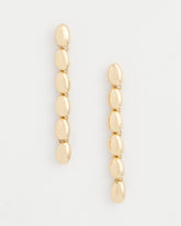 Chico's | Gold Linear Bead Earrings/ Gold