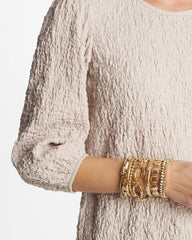 Chico's | Gold Link Stretch Bracelet/ Gold