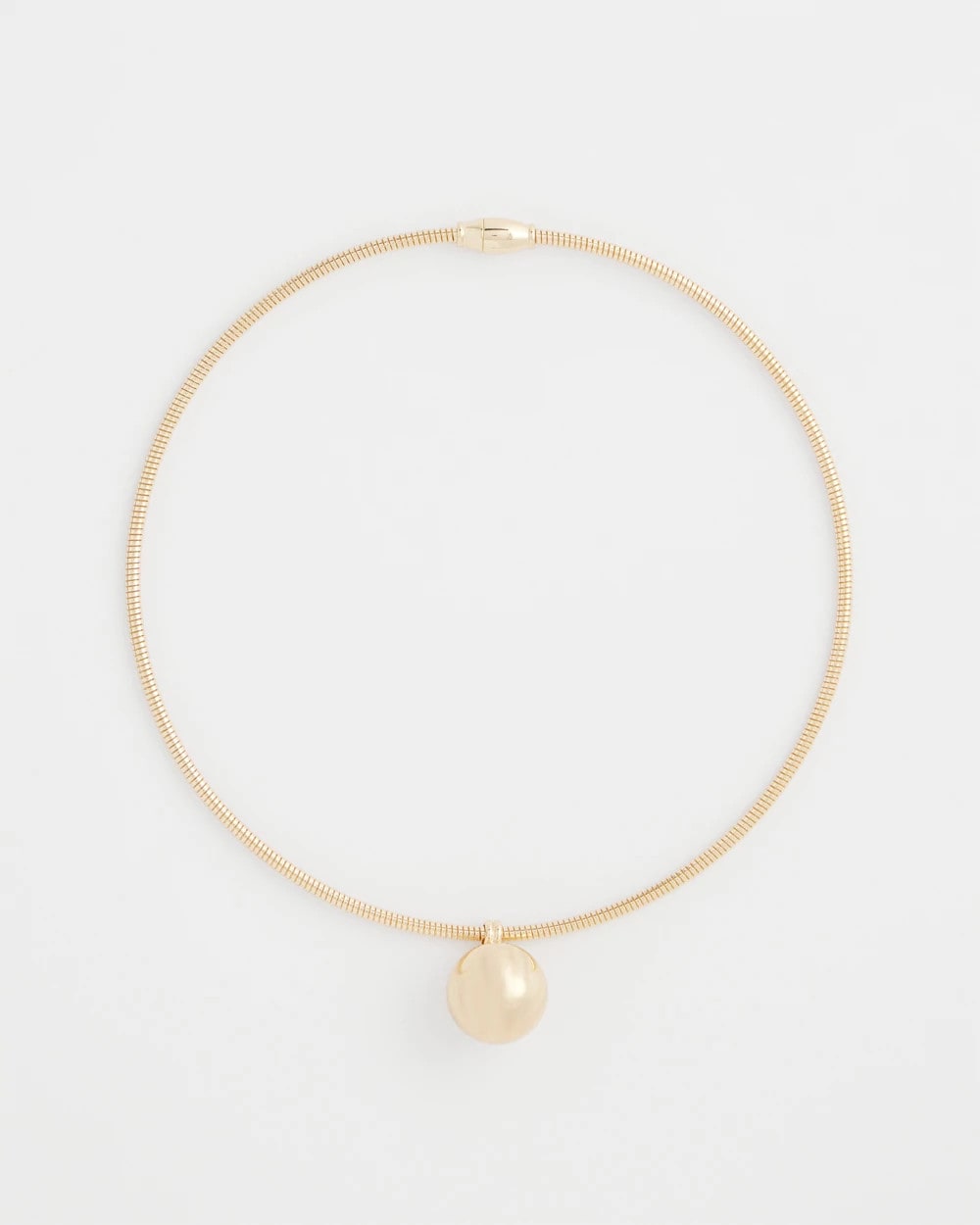 Chico's | Gold Bead Collar Necklace/ Gold
