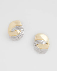 Chico's | Mixed Metal Stud Earrings/ Mixed Metals
