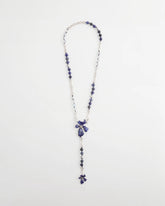 Chico's | Blue Flower Long Y-Necklace/ Blue