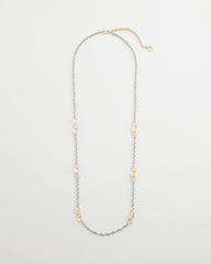 Chico's | Mixed Metal Link Long Necklace/ Mixed Metals