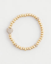 Chico's | Gold Heart Stretch Bracelet/ Gold