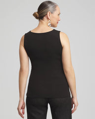 Chico's | Contour Cotton™ Square Neck Tank/ Black