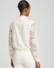 Chico's | Tie-Neck Banded-Bottom Top/ English Cream