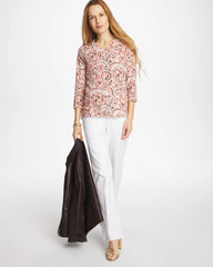 Chico's | Pima 3/4 Sleeve Tee/ Rose Smoke
