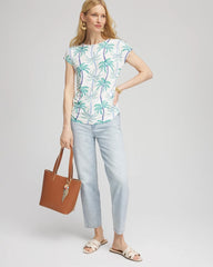 Chico's | Cap Sleeve Dolman Tee/ Alabaster