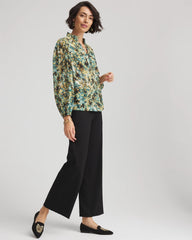 Chico's | Crinkle Relaxed-Fit Blouse/ Darkest Spruce