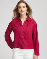 Chico's | Tencel™ Classic Fit Shirt/ Russet Red
