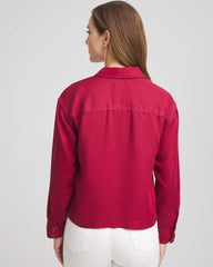 Chico's | Tencel™ Classic Fit Shirt/ Russet Red
