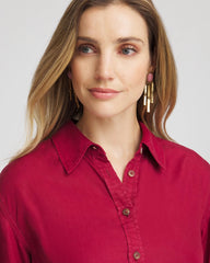 Chico's | Tencel™ Classic Fit Shirt/ Russet Red