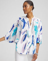 Chico's | Batwing Sleeve Top/ Paradiso Blue