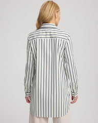 Chico's | No Iron™ Striped Shirt/ Sage Meadow