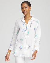 Chico's | No Iron™ Island Linen Shirt/ Optic White