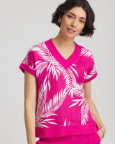 Chico's | Zenergy® Tropical Gauze Top/ Crushed Berries