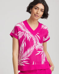 Chico's | Zenergy® Tropical Gauze Top/ Crushed Berries