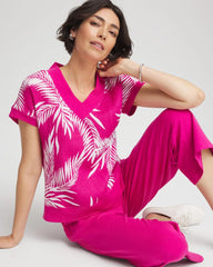 Chico's | Zenergy® Tropical Gauze Top/ Crushed Berries