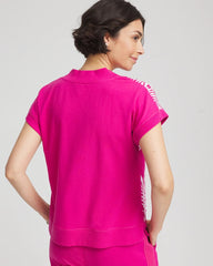 Chico's | Zenergy® Tropical Gauze Top/ Crushed Berries