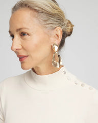 Chico's | Ella Mockneck Sweater/ English Cream