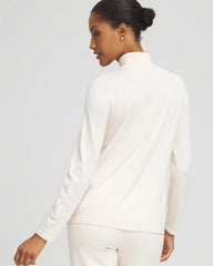 Chico's | Ella Embellished Mockneck Sweater/ English Cream