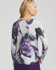 Chico's | Ella V-Neck Pullover Sweater/ Purple Elixir