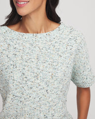 Chico's | Textured Dolman Pullover Sweater/ Blue Menthe