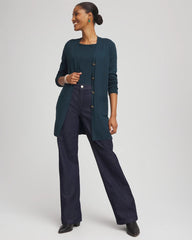 Chico's | Ella Boatneck Sweater/ Teal Shadow