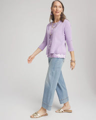 Chico's | Summer Romance Short Cardigan/ Gentle Lavender