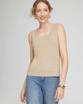 Chico's | Rib Stitch Pullover Tank/ Sycamore