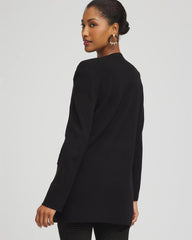 Chico's | Button-Down Crewneck Coatigan/ Black