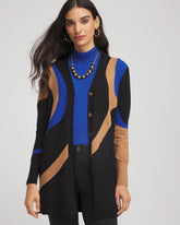 Chico's | Ella Colorblock Cardigan Sweater/ Black