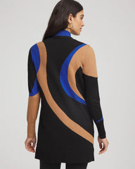 Chico's | Ella Colorblock Cardigan Sweater/ Black