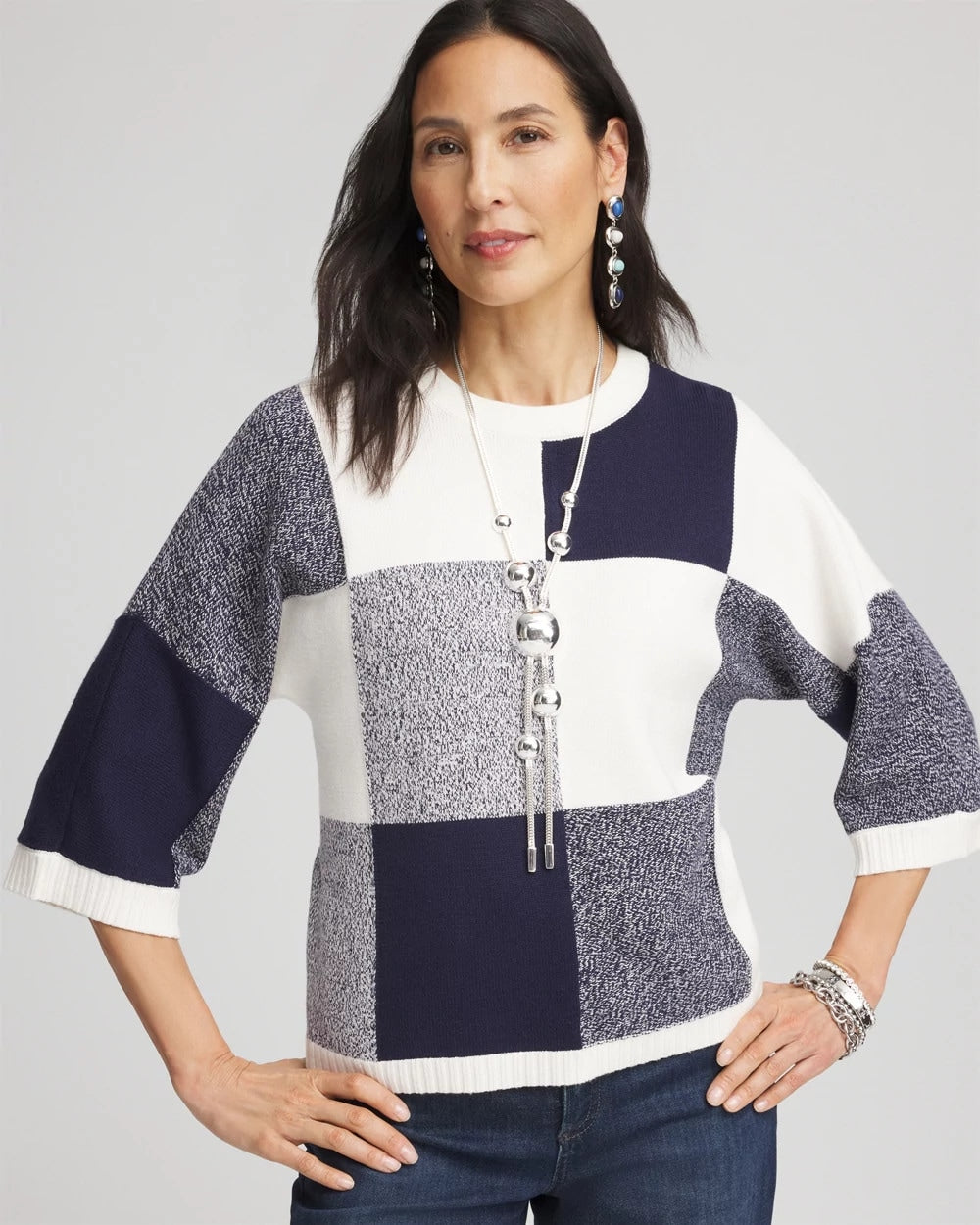Chico's | Dolman Sleeve Pullover Sweater/ Passport Blue