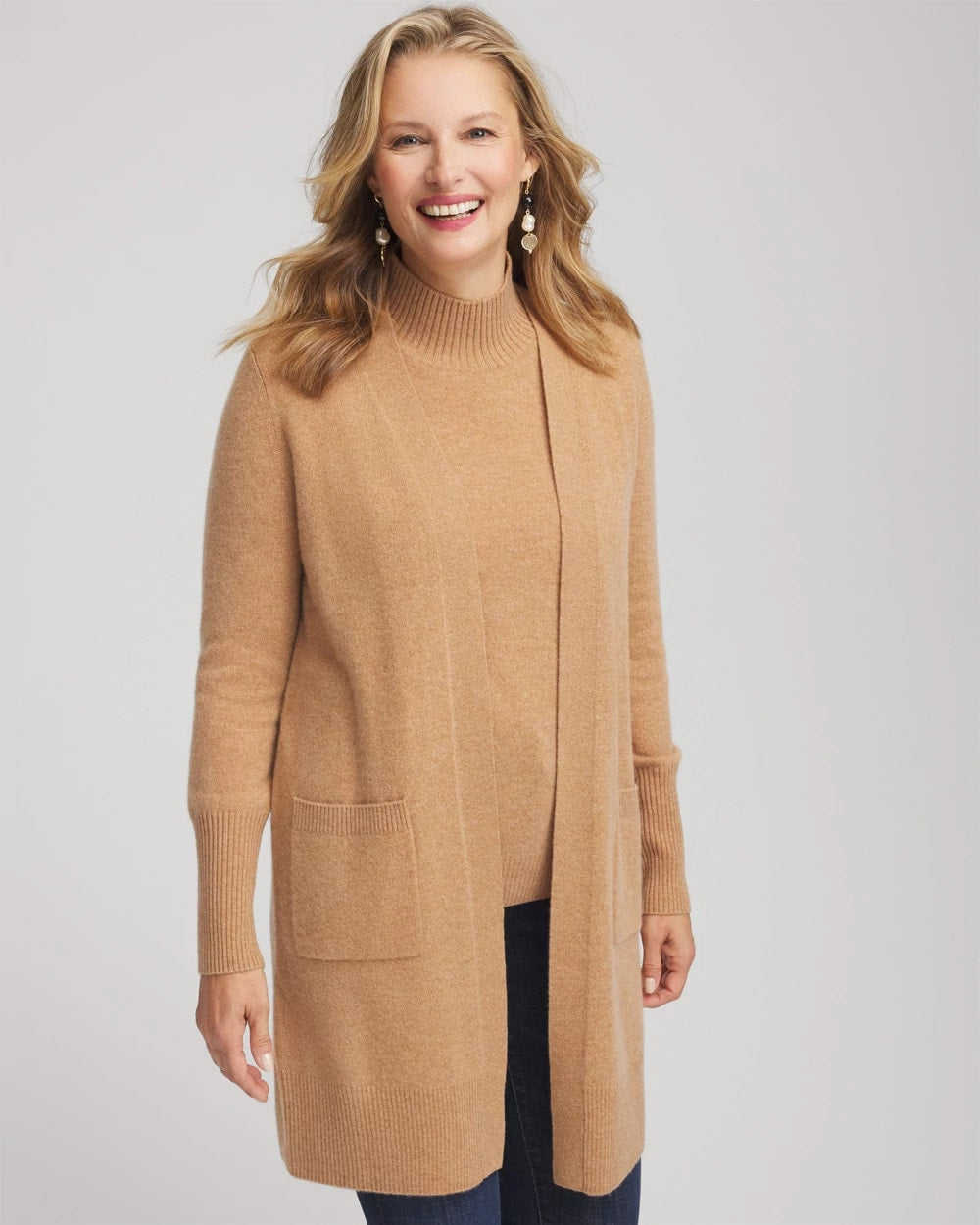 Chico's | Cashmere Duster Cardigan/ Camel