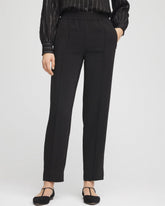 Chico's | Crepe Side-Zip Tapered Ankle Pants/ Black