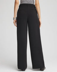 Chico's | Crepe Pleated Relaxed Pants/ Black