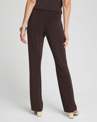 Chico's | Petite Travelers™ No Tummy Pants/ Cocoa Bean