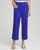 Chico's | Lightweight Relaxed Straight Cropped Pants/ Rich Cobalt