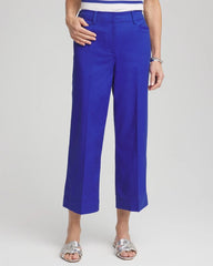 Chico's | Lightweight Relaxed Straight Cropped Pants/ Rich Cobalt