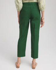 Chico's | Cropped Straight-Leg Pants/ Palm Leaf