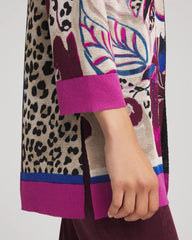 Chico's | Travelers™ Collection Artisanal Cardigan/ Blackened Burgundy