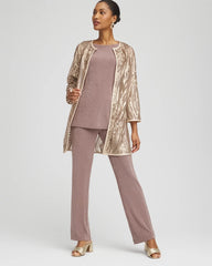 Chico's | Travelers™ Collection Champagne Sequins Jacket/ Champagne